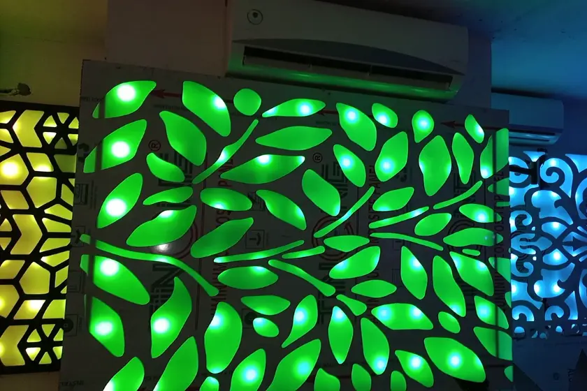 One of our LED building decoration projects