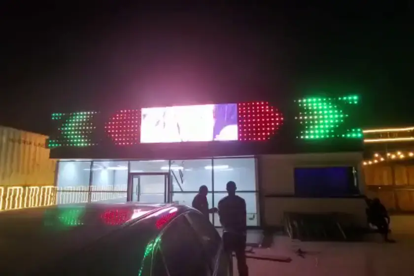 One of our LED building decoration projects