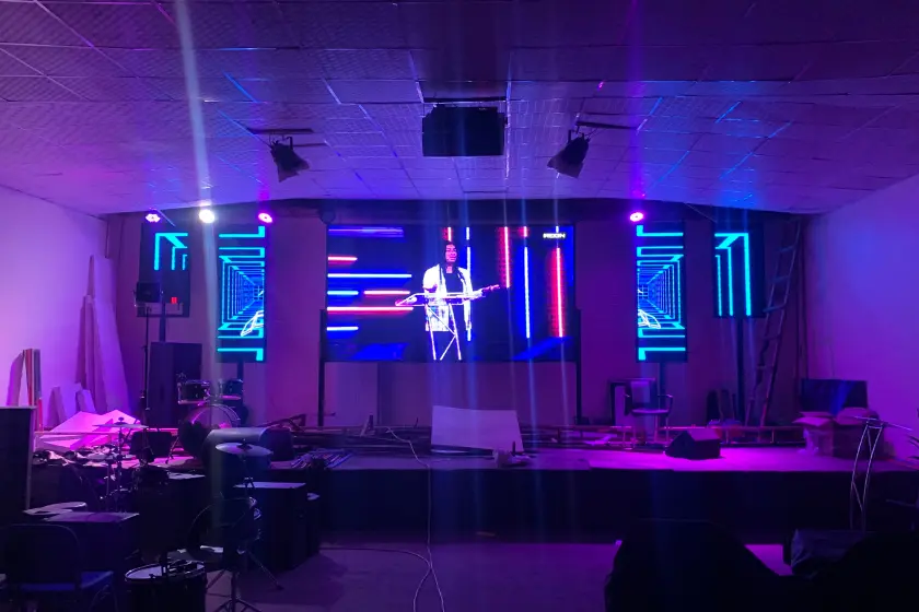 One of our LED screen projects