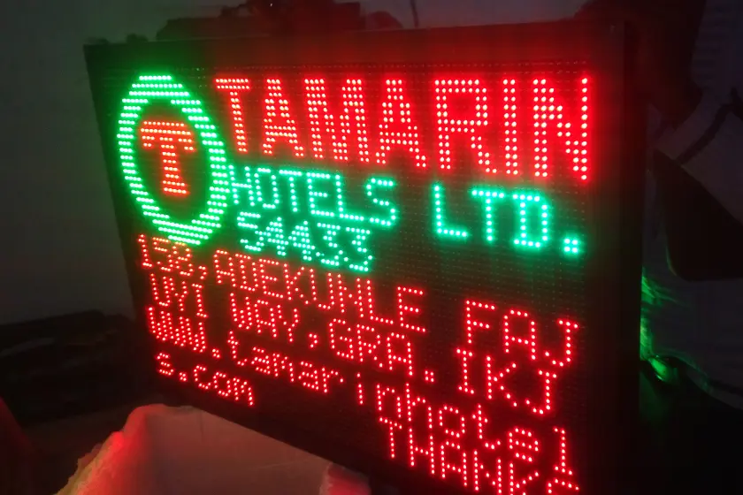 One of our LED signage projects